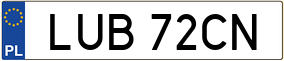 Truck License Plate